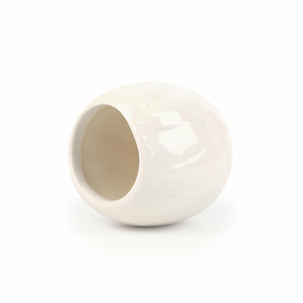 white ceramic mini air plant holder, air plant holder, mini pot for plant, mini pot for air plants, mini pot for succulents