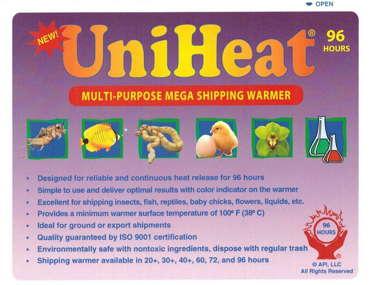96 hours heat pack, heat pack, shipping warmers, shipping heat pack, heat bag, uniheat 96 hour, live houseplant, delivery box, succulent garden, garden tool, garden gift, houseplant gift