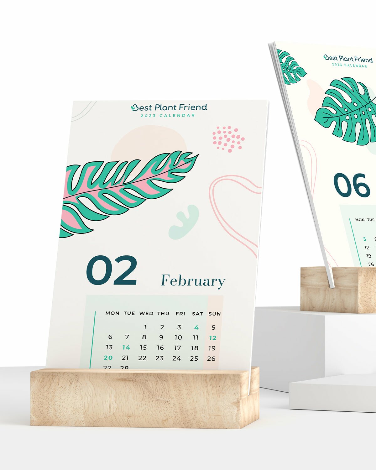 2023 calendar, free 2023 calendar, printable calendar for 2023, calendar in houseplant theme, best gift for plant lovers, new year 2023 gift